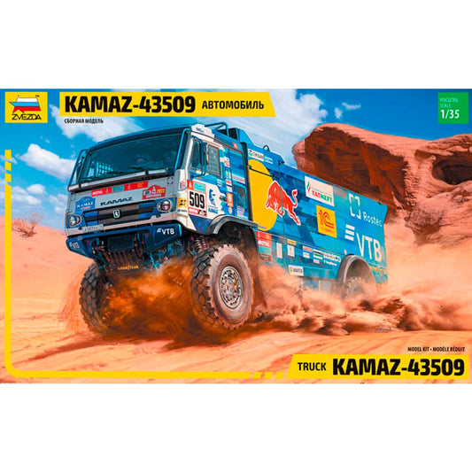 Zvezda 3657 Kamaz Rallye Truck 43509 1:35 Model Kit