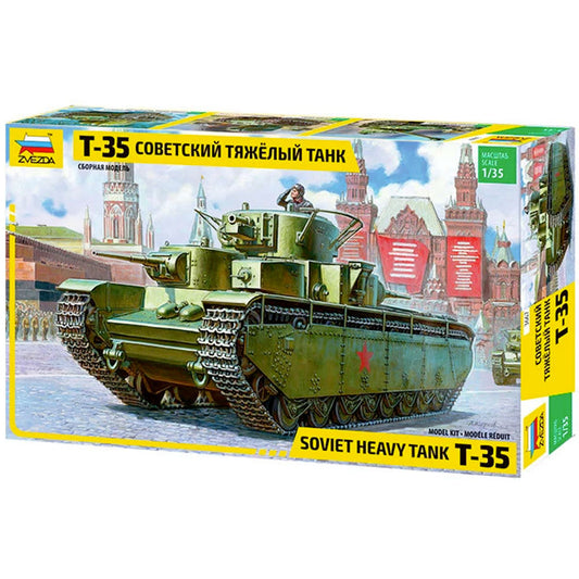 ZVEZDA 3667 T-35 Heavy Soviet Tank 1:35 Military Model Kit