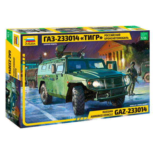 Zvezda 3668 Russian Armoured Vehicle GAZ Tiger 1:35 Model Kit