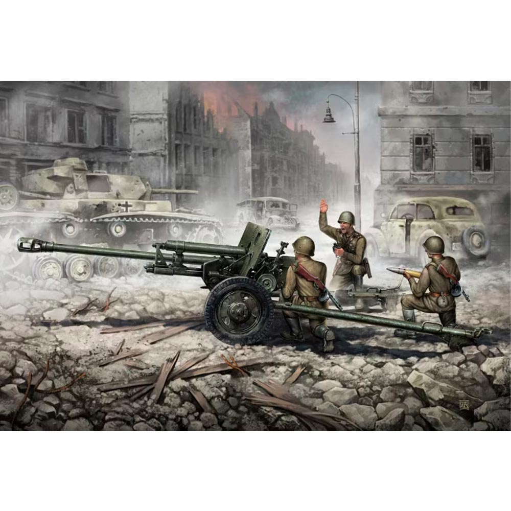 Zvezda Zis-3 With Crew 1:35 Model Kit 3671
