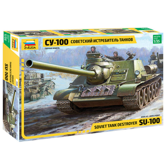 ZVEZDA 3688 Soviet S.P Gun Su 100 1:35 Military Model Kit