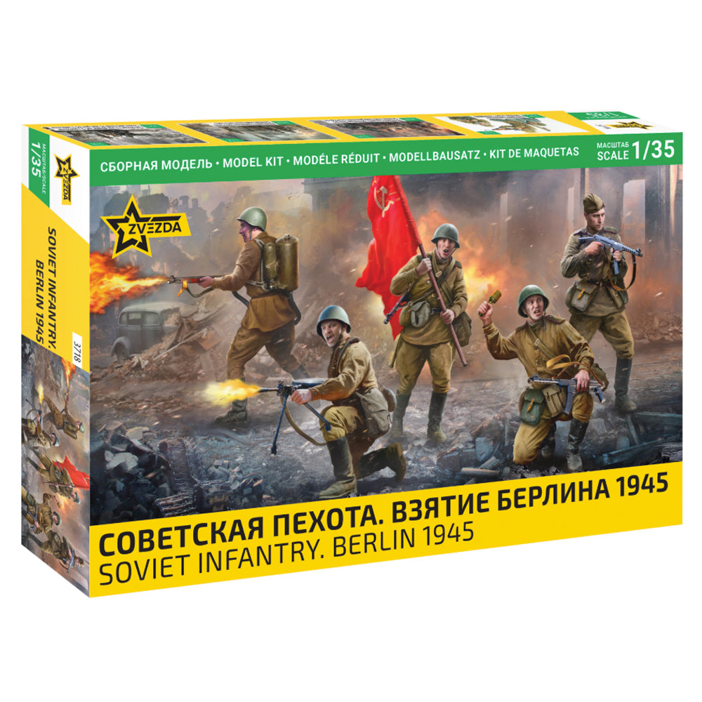 Zvezda 3718 Soviet Infantry Berlin 1945 1:35 Model Kit