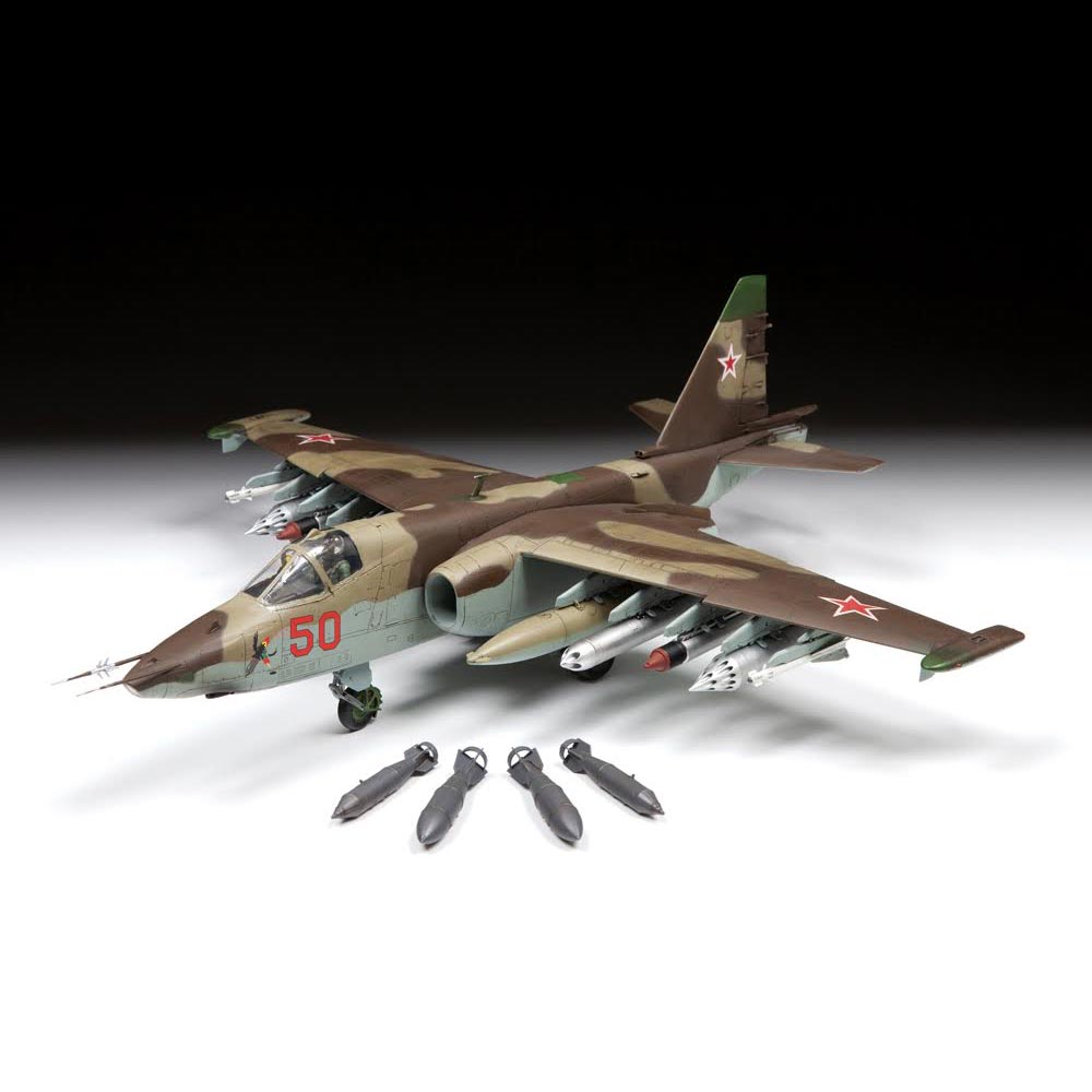 Zvezda 4807 Sukhoi SU-25 Frogfoot Soviet Attack Aircraft 1:48 Plastic Model Kit
