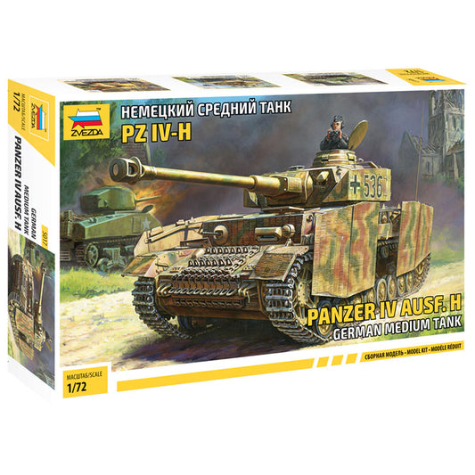 ZVEZDA 5017 Panzer IV Ausf H (Sd.kfz.161/2) 1:72 Tank Model Kit