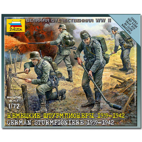 ZVEZDA 6110 German Sturmpioniere Snap Fit Model Kit Figures 1:72