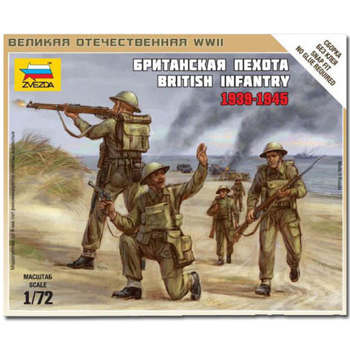 ZVEZDA 6166 British Infantry 1939-1942 Model Kit 1:72
