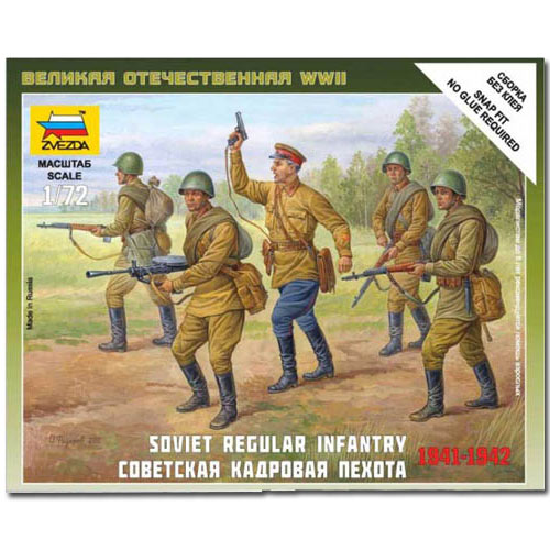 ZVEZDA 6179 Soviet Regular Infantry 1941-42 Model Kit 1:72
