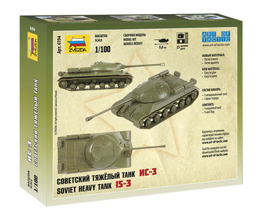 ZVESDA 6194 Soviet Heavy Tank Is-3 1:100 Tank Model Kit