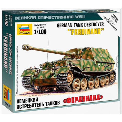 ZVEZDA 6195 Sd.Kfz 184 'Ferdinand' 1:100 Model Kit