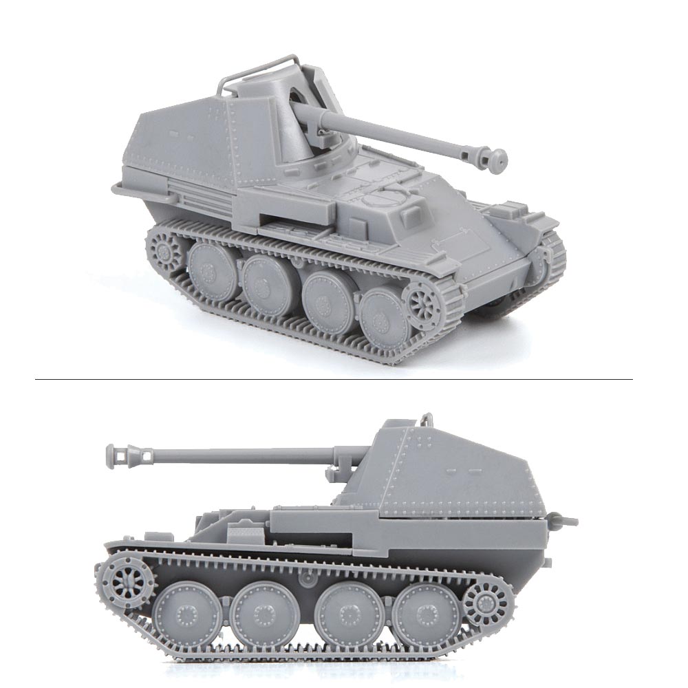 Zvezda 6282 German WWII Self-Propelled Marder III AT Gun Tank 1:100 Model Kit