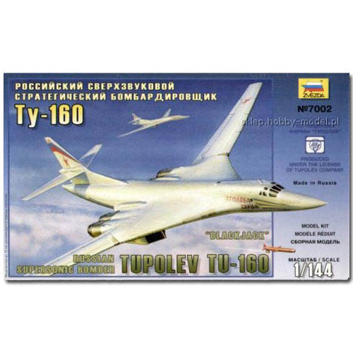 ZVEZDA 7002 Tupolev Tu160 Superson Model Kit 1:144