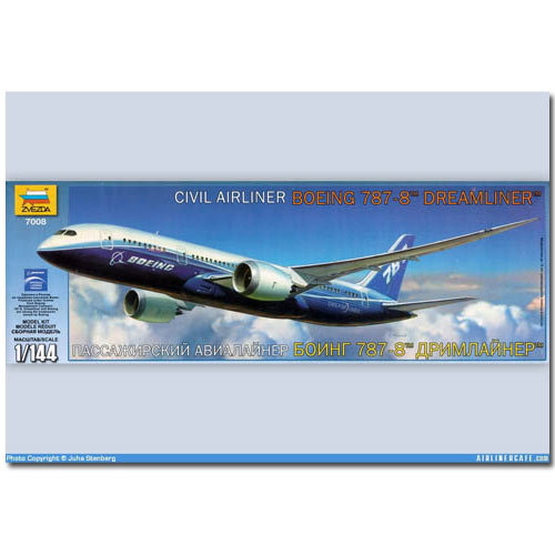 ZVEZDA 7008 Boeing 787 Dreamliner Aircraft Model Kit 1:144