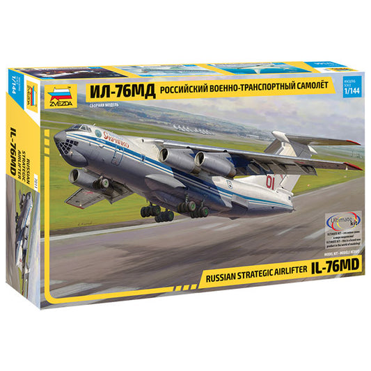 ZVEZDA 7011 llyushin IL-76 MD Heavy Transport Plane 1:144 Aircraft Model Kit.