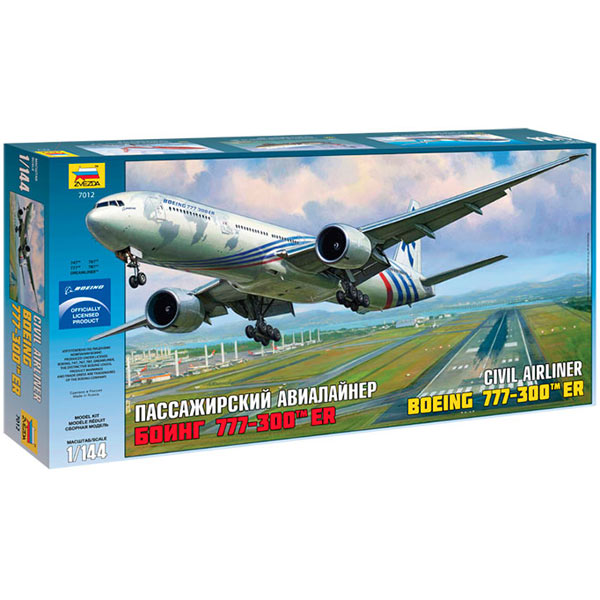 ZVEZDA Boeing 777-300ER 1:144 Aircraft Model Kit 7012