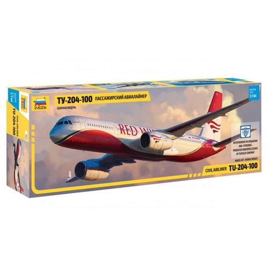 ZVEZDA 7023 Tupolev TU-204-100 1:144 Aircraft Model Kit