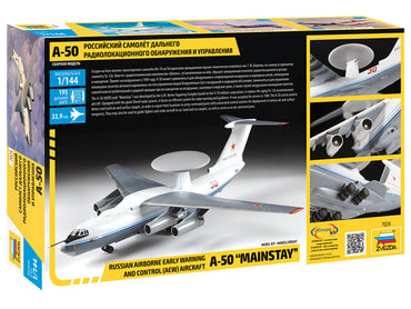 ZVEZDA 7024 Russian Beriev A-50 'Mainstay' AEW 1:144 Aircraft Model Kit