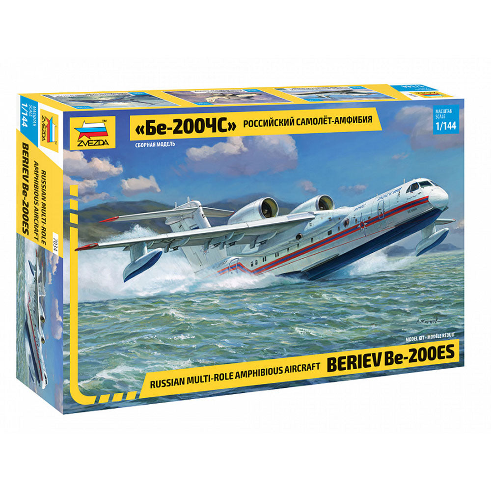 Zvezda 7034 Beriev BE-200 Amphibious Aircraft 1:144 Plastic Model Plane Kit