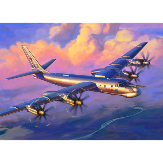 Zvezda 7038 Tupolev Tu95MS 'Bear' Soviet Bomber 1:144 Model Kit
