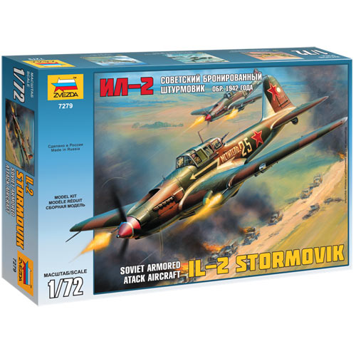 ZVEZDA 7279 Ilyshin IL-2M Stormovik 1:72 Aircraft Model Kit
