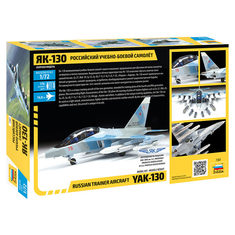 ZVEZDA 7307 Yak-130 1:72 Aircraft Model Kit