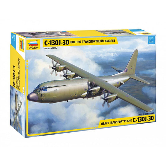 Zvezda 7324 C-130J-30 Heavy Transport Plane 1:72 Model Military Aircraft Kit