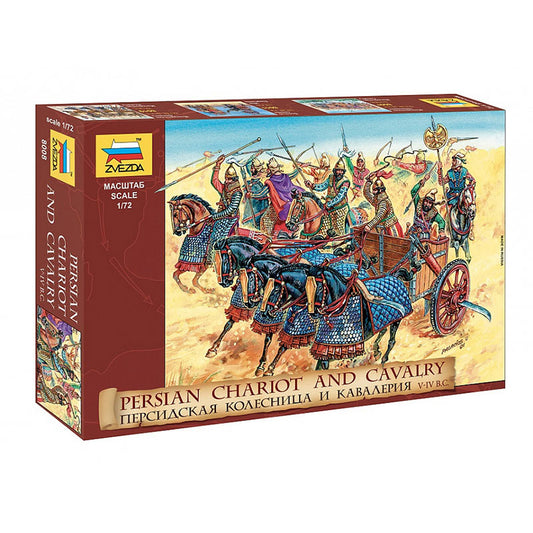 Zvezda Model Kit Z8008 Persian Chariot And Cavalry 1:72