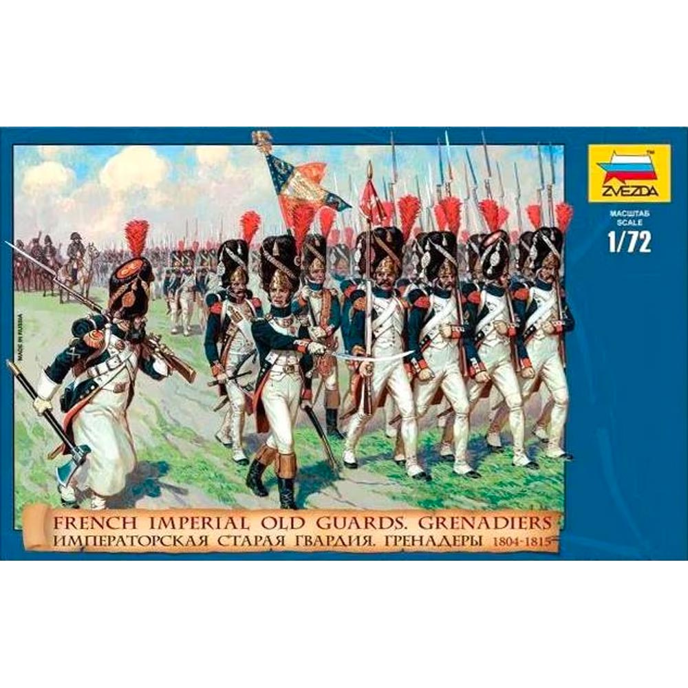 Zvezda 8030 French Imperial Old Guards Grenadiers 1:72 Figures Model Kit