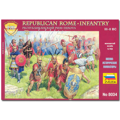 ZVEZDA 8034 Roman Republican Infantry Model Kit Figures 1:72