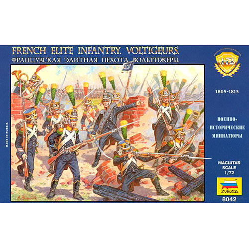 ZVEZDA 8042 French Voltigeurs Elite Infantry 1:72 Model Kit