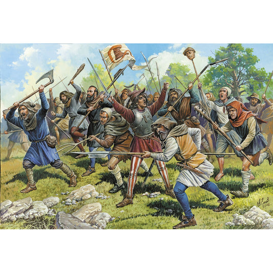 Zvezda 8059 Medieval Peasants (RR) 1:72 Model Kit