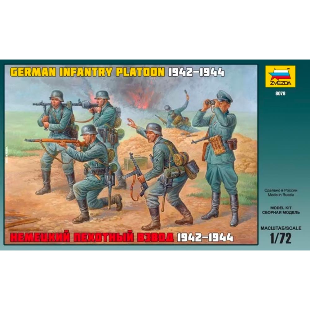 Zvezda German Infantry WWII 1:72 Model Kit 8078