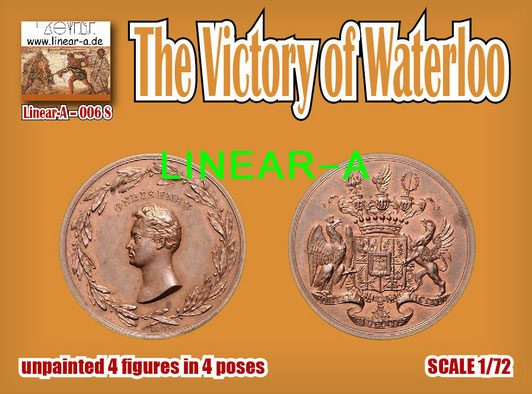Linear-A 006-S 1:72 THE VICTORY OF WATERLOO mini set with 4 figures
