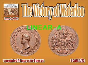 Linear-A 006-S 1:72 THE VICTORY OF WATERLOO mini set with 4 figures