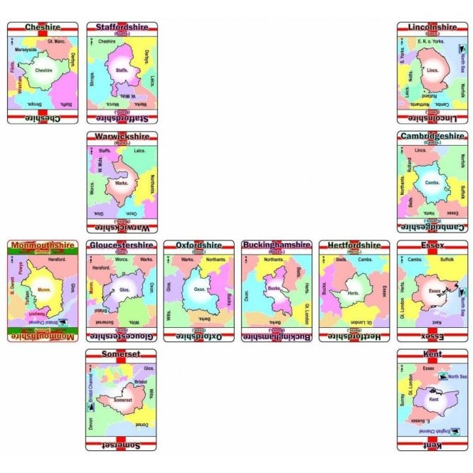 Mapominoes - UK - The Ultimate Geography Card Game from Wild Card Games
