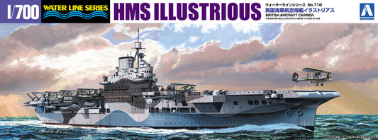 Aoshima 05104 British Aircraft Carrier HMS Illustrious 1:700 Model Kit