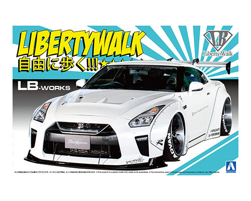 Aoshima 05590 Works Nissan R35 GT-R Type 1.5 1:24 Plastic Model Car Kit