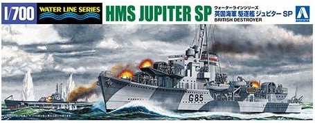 Aoshima 05765 J-Class Destroyer HMS Jupiter 1:700 Plastic Model Ship Kit