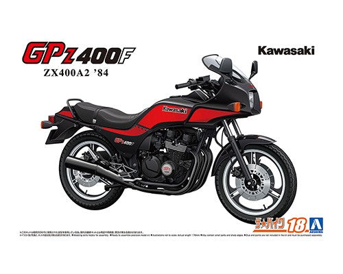 Aoshima 06433 Kawasaki ZX400A2 GPZ400F '84 1:12 Model Kit