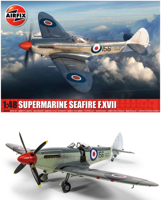 Airfix A06102A Supermarine Seafire F.XVII Royal Navy 1:48 Aircraft Model Kit