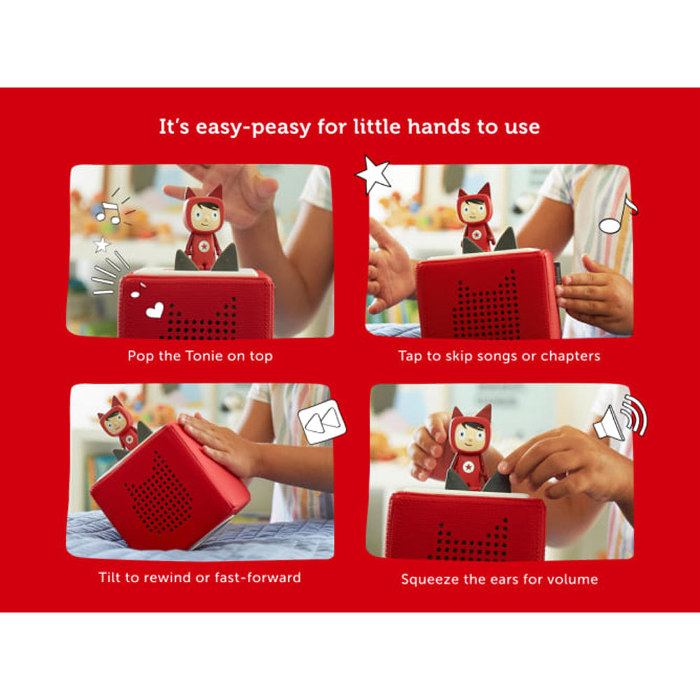 Tonies Toniebox Starter Set with Creative-Tonie - Red