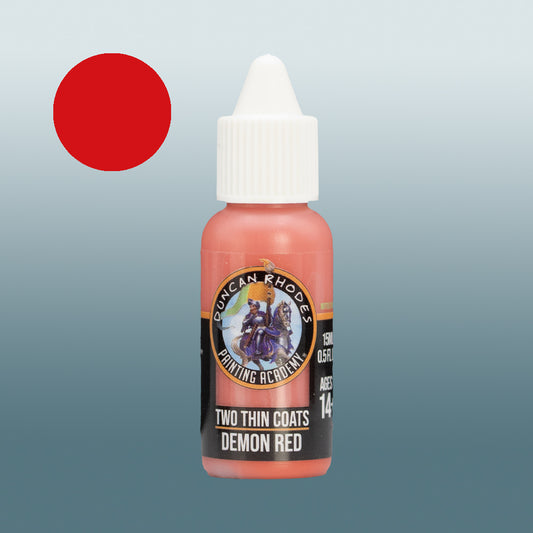 Two Thin Coats Demon Red 15ml Acrylic Paint 10003