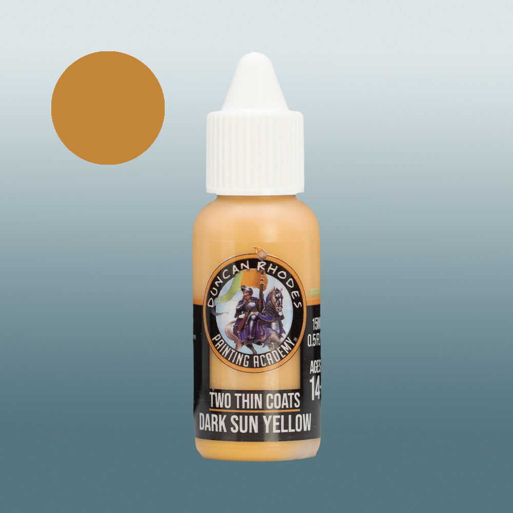 Two Thin Coats Dark Sun Yellow 15ml Acrylic Paint 10004