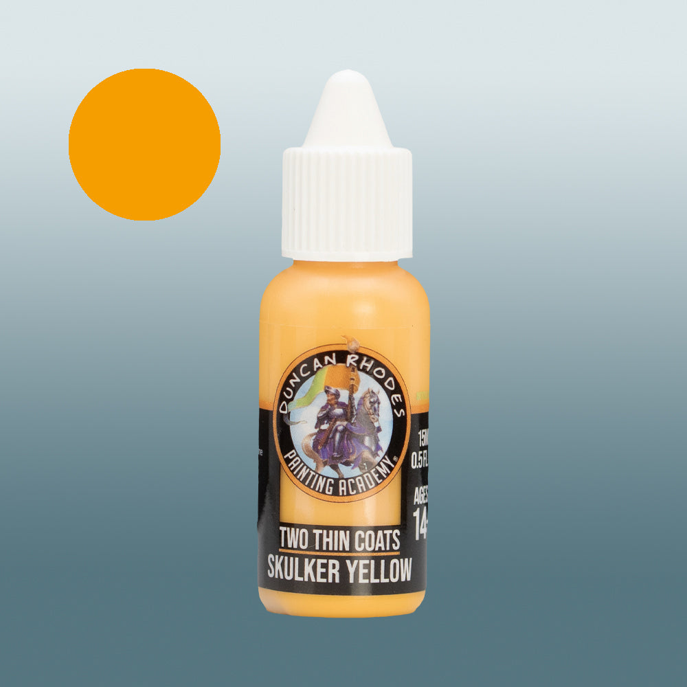 Two Thin Coats Skulker Yellow 15ml Acrylic Paint 10005
