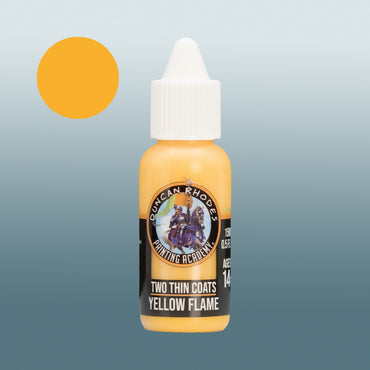 Two Thin Coats Yellow Flame 15ml Acrylic Paint 10006