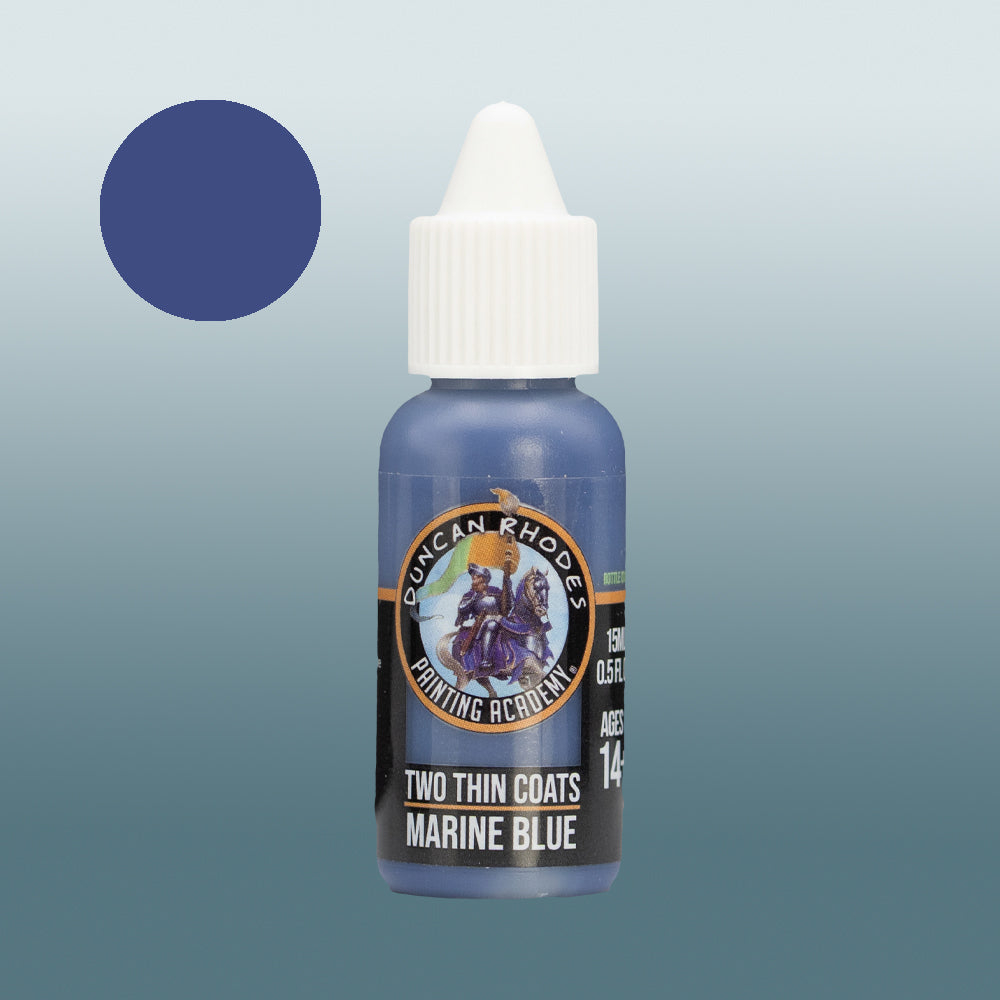 Two Thin Coats Marine Blue 15ml Acrylic Paint 10007