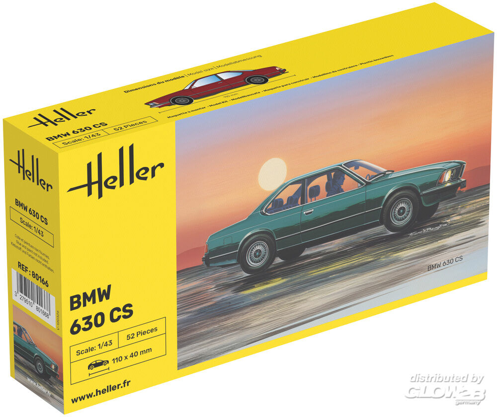 Heller 80166 BMW 630 CS 1:43 Model Kit