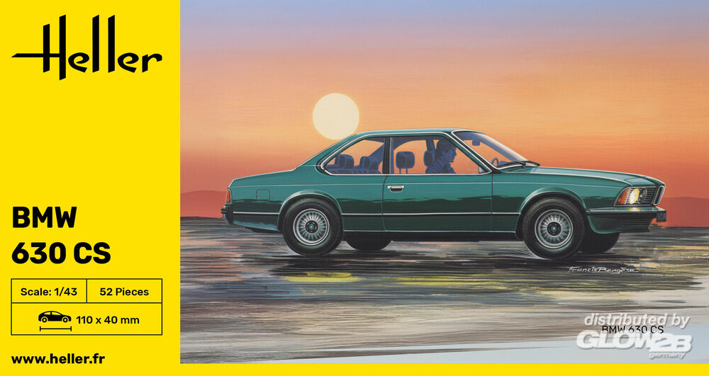 Heller 80166 BMW 630 CS 1:43 Model Kit