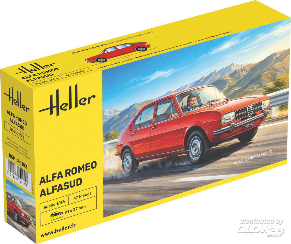 Heller 80182 Alfa Romeo Alfasud 1:43 Model Kit