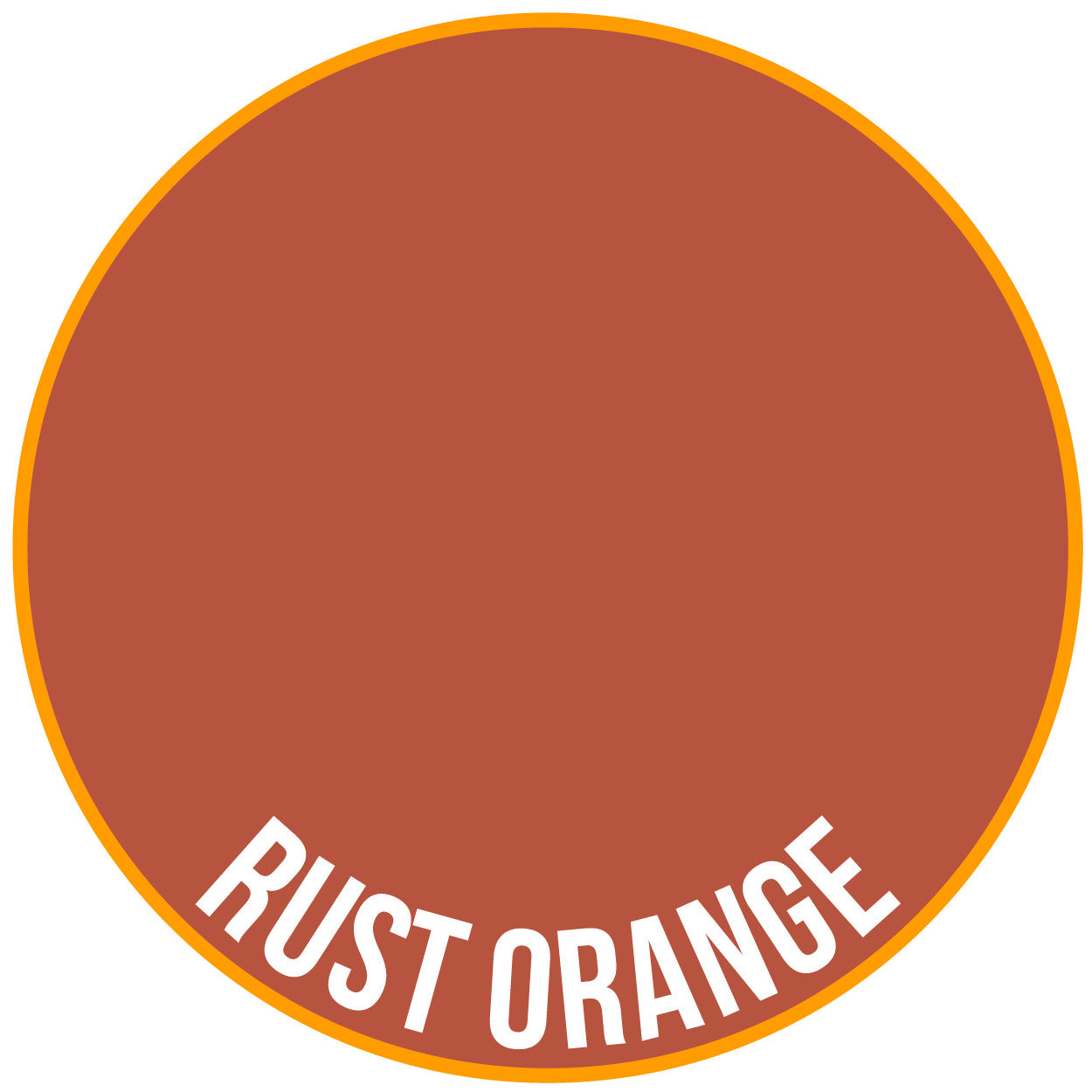 Two Thin Coats Rust Orange 15ml Acrylic Paint 10010