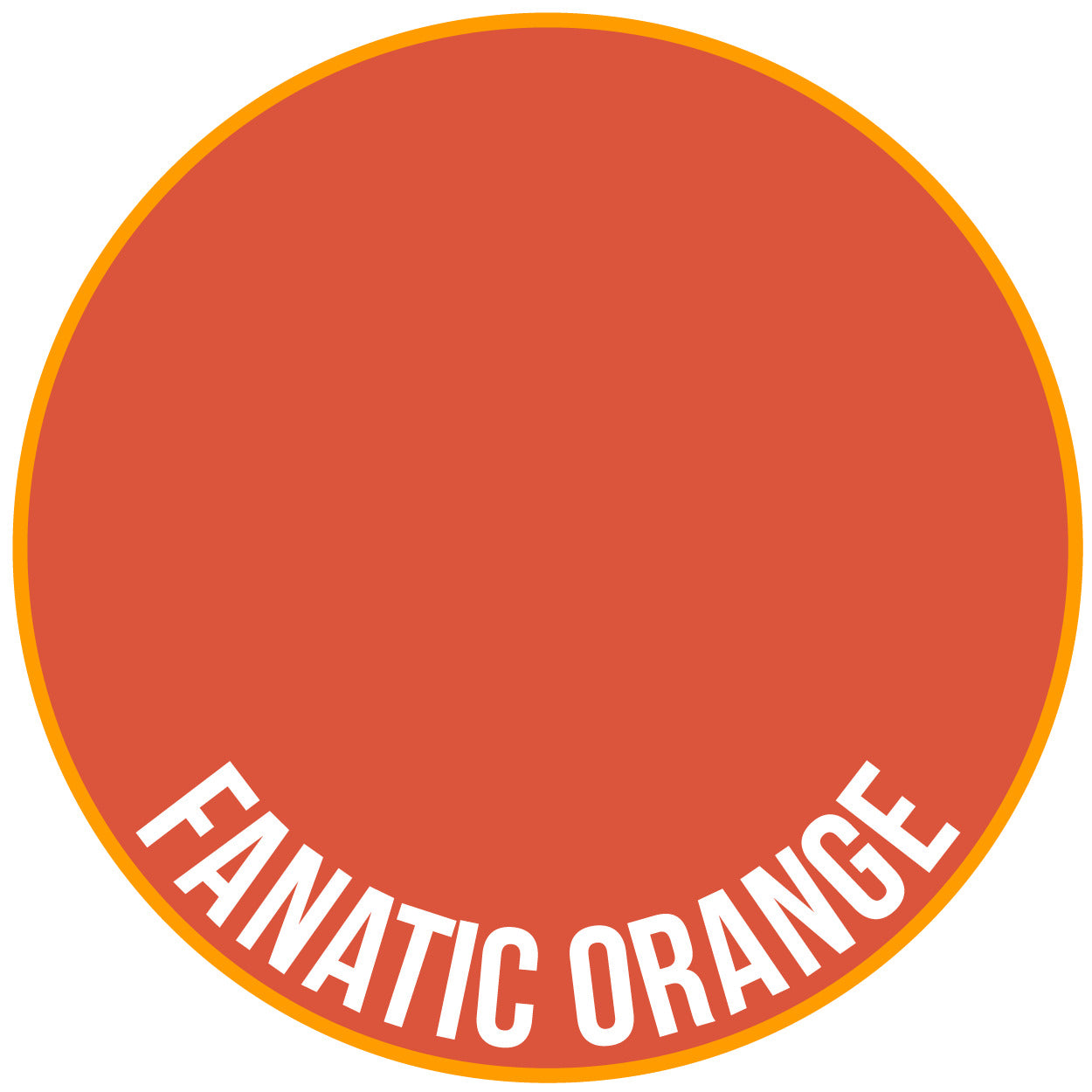 Two Thin Coats Fanatic Orange 15ml Acrylic Paint 10011